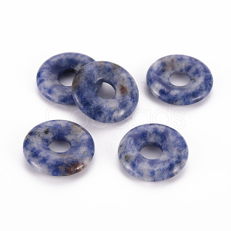 Natural Blue Spot Jasper Pendants G-T122-66E-1