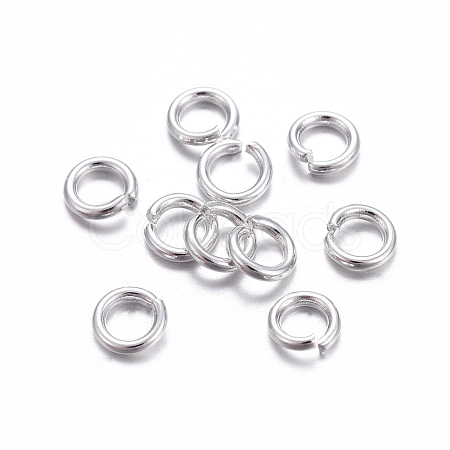 304 Stainless Steel Open Jump Rings X-STAS-E464-09J-S-1