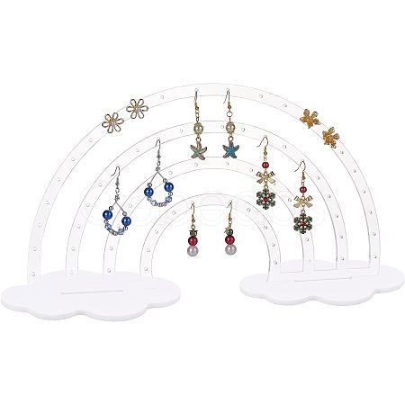 Acrylic Earring Display Stands EDIS-WH0029-11B-1