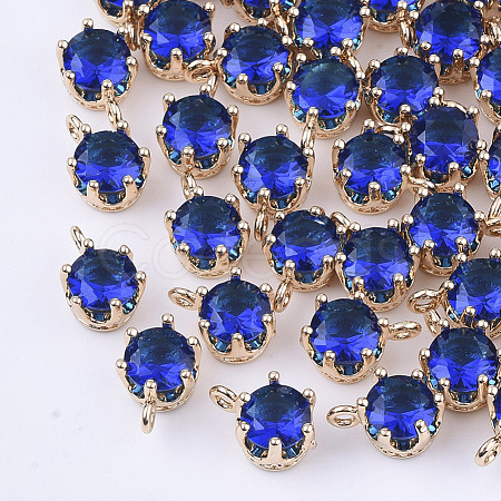 Transparent Glass Charms GLAA-T007-17A-1