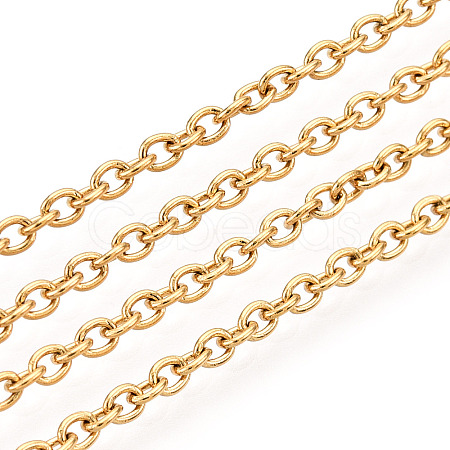 304 Stainless Steel Cable Chains CHS-R003-0.5mm-G-1