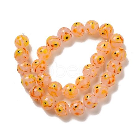 Handmade Lampwork Beads Strands LAMP-G162-08B-08-1