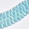 Cat Eye Beads Strands, Round, Light Blue, 10mm, Hole: 1.5mm, about 40pcs/strand, 15.5 inch