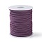 45M Faux Suede Cord, Faux Suede Lace, Purple, 2~2.5x1.5~2mm, about 50 Yards(45m)/Roll