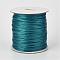 Eco-Friendly Korean Waxed Polyester Cord, Teal, 3mm, about 41.01~41.56 Yards(37.5~38m)/Roll