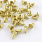 Iron Screws Findings, Golden, 6x4mm, pin: 2mm, about 4030pcs/500g