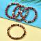 Natural Red Jasper Bead Stretch Bracelets, Round, 2-1/8 inch~2-3/8 inch(5.5~6cm), Bead: 8mm