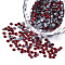 Hotfix Rhinestone, Glass Rhinestone Flat Back Cabochons, Half Round, Garnet, SS8, 2.3~2.4x1mm, about 1440pcs/bag