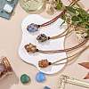 Braided Waxed Cotton Thread Cords Macrame Pouch Necklace Making AJEW-SW00018-5