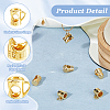 DIY 8Pcs 4 Styles Brass Coffee Cup Pendants & Beads Jewelry Making Findings Kits DIY-HS0001-12-4