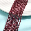 Imported Natural Garnet Beads Strands G-A129-2mm-05-5
