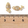 Rack Plating Brass Cubic Zirconia Pendants X-KK-M264-04G-3