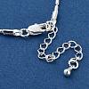 Brass Column Link Chain Necklaces for Women NJEW-Q344-07S-3