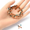 Synthetic Ocean White Jade Round Beads Strands G-YW0001-42A-3