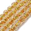 Handmade Foil Lampwork Beads Strands FOIL-C002-01D-1