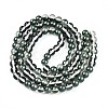 Baking Paint Transparent Glass Beads Strands DGLA-N011-8mm-07-2