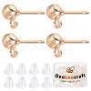 100Pcs Iron Ball Stud Earring Post STAS-BBC0001-79-1