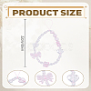 1Pc Heart & Bowknot Acrylic Mobile Straps for Women AJEW-LP0004-56-2