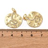 Brass Micro Pave Cubic Zirconia Pendants KK-P308-79G-3