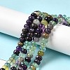 Natural Colorful Fluorite Beads Strands G-D481-19B-5