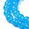 Baking Paint Imitation Jade Glass Round Bead Strands X1-DGLA-Q021-8mm-13-3