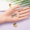 4 Sets 4 Style Alloy Magnetic Slide Lock Clasps FIND-YW0001-42-6