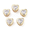 PVD Vacuum Plating Brass Cubic Zirconia Pendants X-ZIRC-I040-01G-1