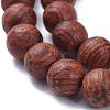 Wood Beads Strands WOOD-F008-03-C-5