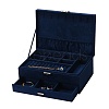 Velvet & Wood Jewelry Boxes VBOX-I001-04B-1