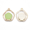 Alloy Enamel Pendants X-PALLOY-T056-51D-2