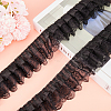 Gorgecraft 3-Layer Pleated Chiffon Flower Lace Trim OCOR-GF0003-26A-6