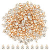 200Pcs Brass & Glass Pendants FIND-FH0011-98A-1