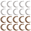 40Pcs 2 Styles Tibetan Style Alloy Pendants TIBE-SC0001-70-1