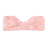 Natural Rose Quartz Woven Eye Mask AJEW-P074-11C-2
