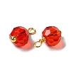 Glass Charms KK-P242-04G-2