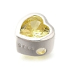 925 Sterling Silver Cubic Zirconia Beads STER-L066-06S-02-2