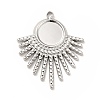 Non-Tarnish 304 Stainless Steel Pendant Cabochon Settings STAS-H172-13P-1
