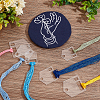 30Pcs 3 Style Acrylic Thread Winding Boards FIND-PH0018-40-5