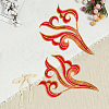 2Pcs Cloud Clothing Computerized Embroidery Cloth Iron on/Sew on Patches DIY-GF0012-97B-7
