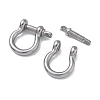 304 Stainless Steel Ring Clip Buckles for Bag Chain Strap STAS-C165-02B-P-2