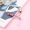 Handmade Lampwork Beaded Mobile Straps for Christmas HJEW-JM00446-02-6