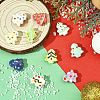 10Pcs 10 Colors Handmade Porcelain Beads PORC-YW0001-46-5