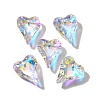 AB Color Plated Glass Pendants GLAA-I057-27B-1