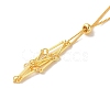 Rack Plating Brass Macrame Pouch Necklace Making for Gemstone Nuggets KK-M285-02C-G-2