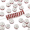 Brass Rhinestone Spacer Beads RB-A014-L6mm-21S-1
