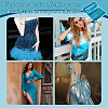 Polyester & PET Reversible Sequin Fabric DIY-WH0453-78B-7