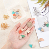DIY Dangle Half Round Earring Making Kits DIY-OC0006-04-3