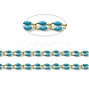 Brass Enamel Curb Chains CHC-C003-13G-06-2