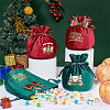 4Pcs 4 Styles Christmas Velvet Candy Apple Bags TP-BC0001-05-4
