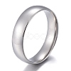 Non-Tarnish 304 Stainless Steel Flat Plain Band Rings STAS-I160-A-P-1